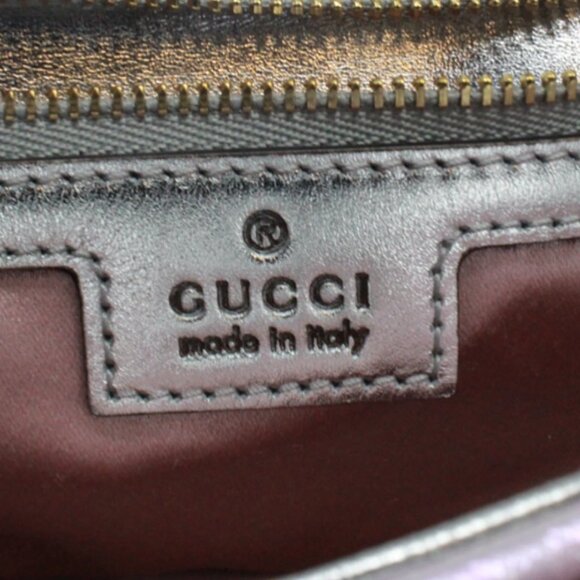 Gucci #GQ9QPV Iridescent Nappa Chevron Bag - Picture 6 of 7